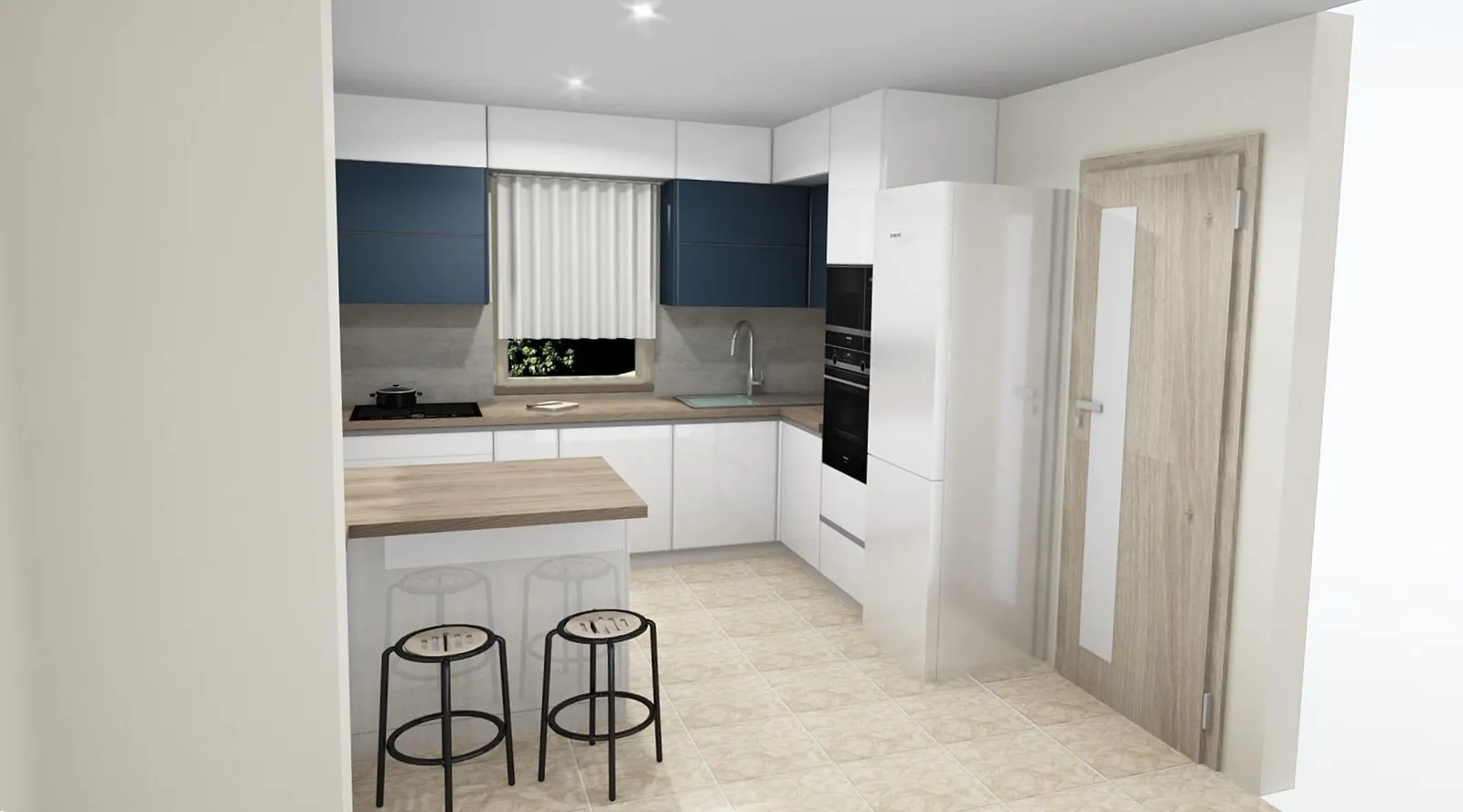 3D vizualizace kuchyně na míru – Martin Kučera truhlář